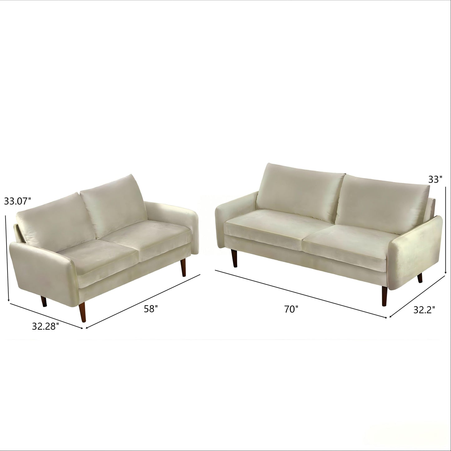 Kent - Sofa & Loveseat Set