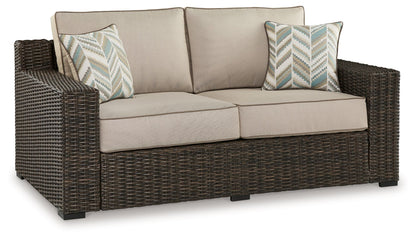 Coastline Bay - Brown - Loveseat W/Cushion