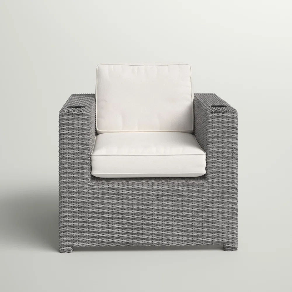 Patio Chair With Cushions - Gray