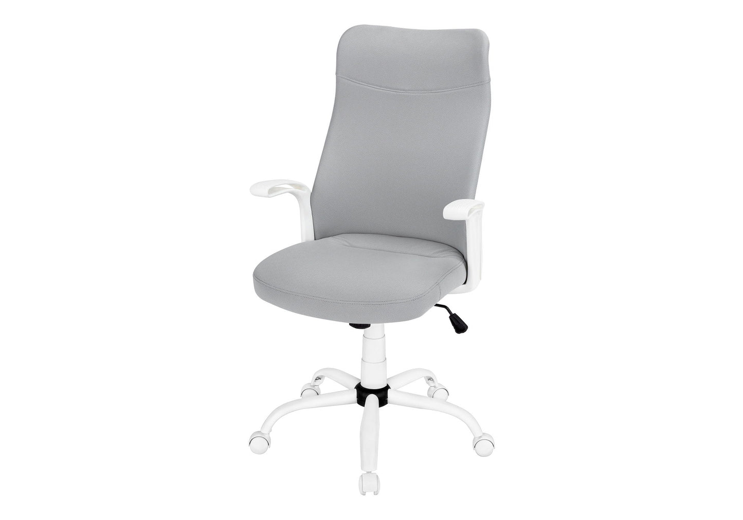 Office Chair, Adjustable Height, Swivel, Ergonomic, Armrests, Contemporary And Modern - White