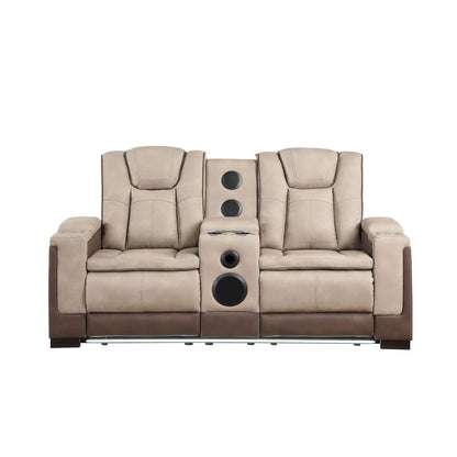 Bruno - Power Reclining Loveseat With Bluetooth Speakers