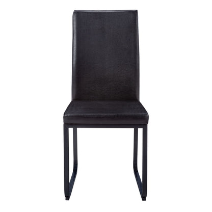 Dining Chair Side Upholstered, For Dining Room (Set of 2) - Black