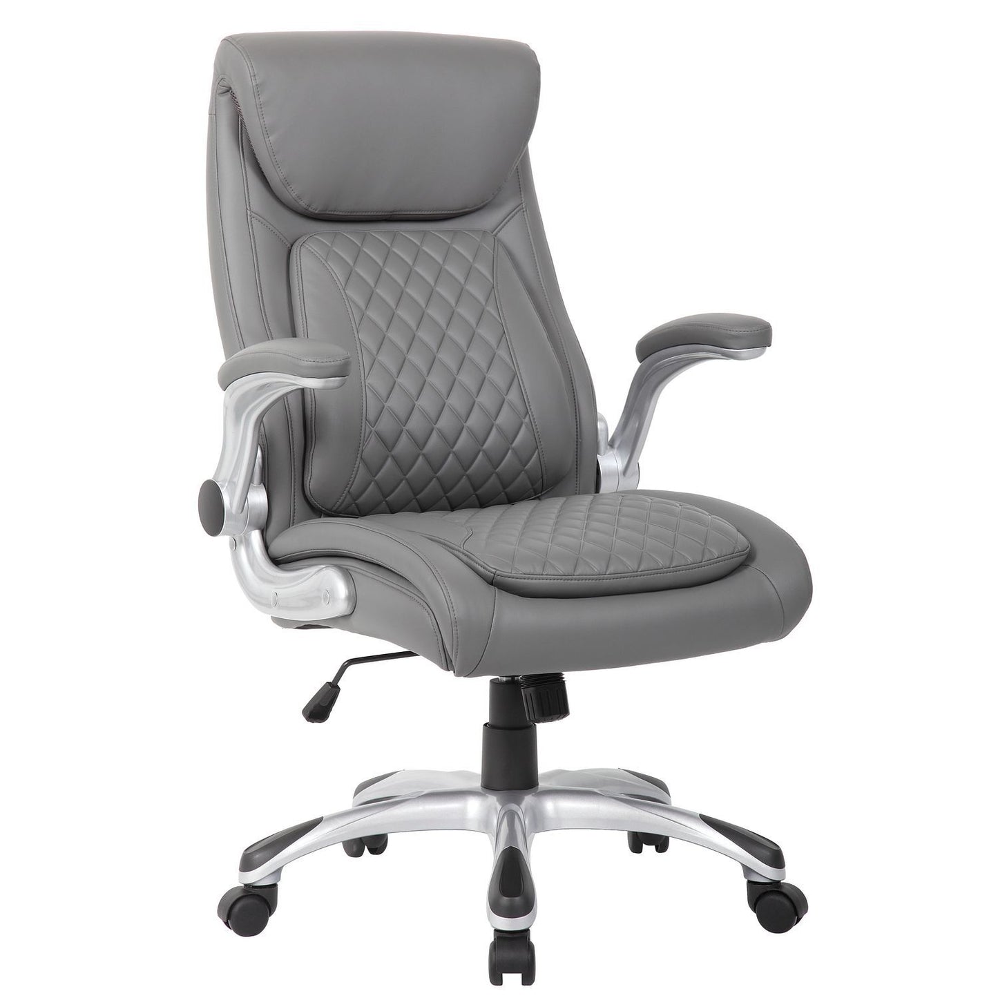 High Back Ergonomic Executive Office Chair, Adjustable Height And Lumbar Support For Home & Office - Antique Gray