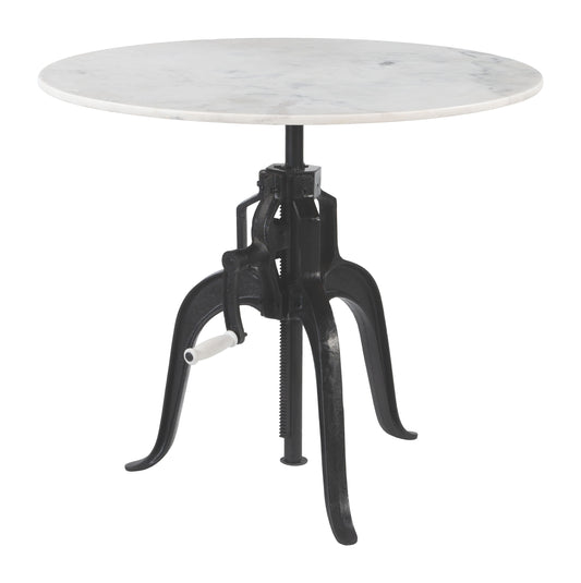 Mufid - Bistro Table - White & Black