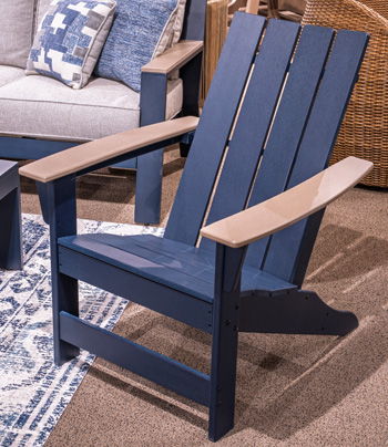 Mabry Shores - Adirondack Chair - Black / Beige