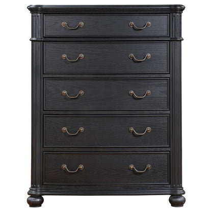 Celina - 5-Drawer Bedroom Chest - Black