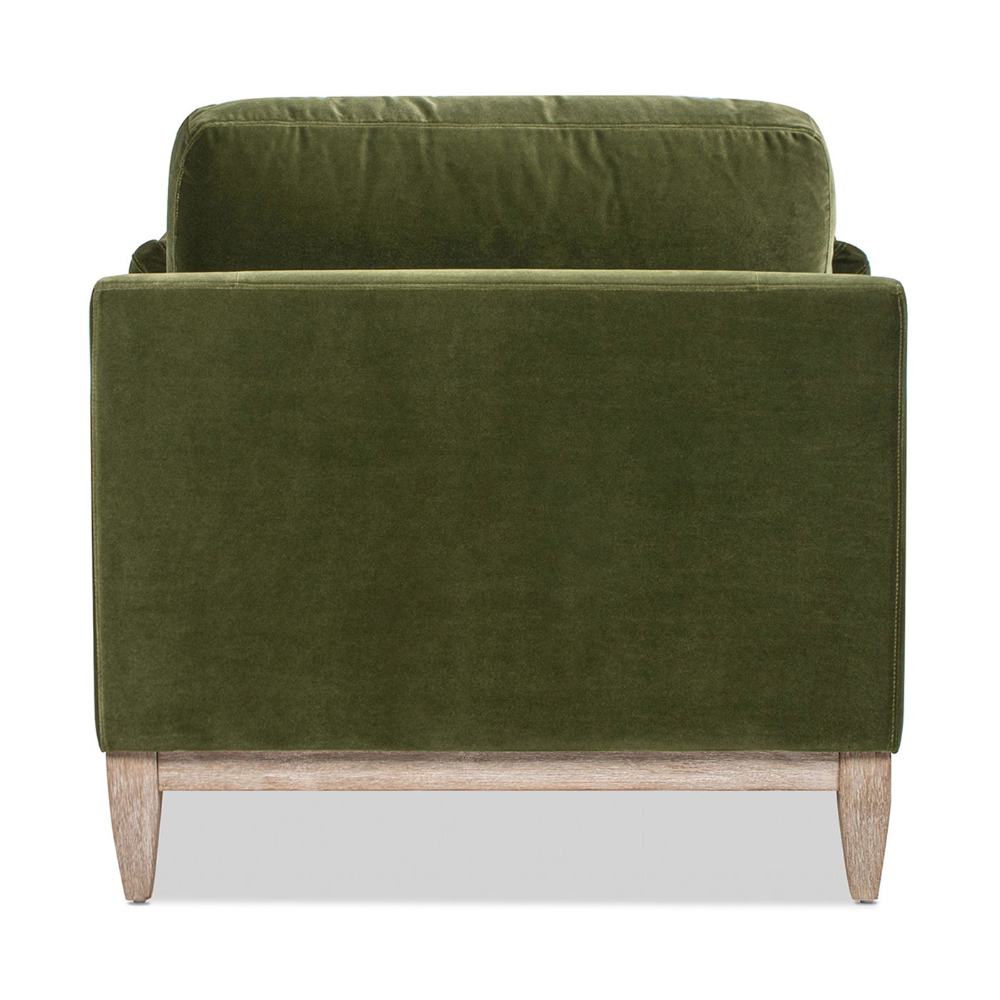 Pasadena - Wide Modern Farmhouse Accent Arm Chair - Olive Green