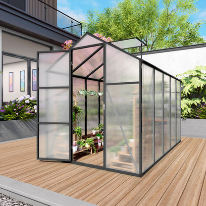 Gain Height Windproof Greenhouse With Raised Base