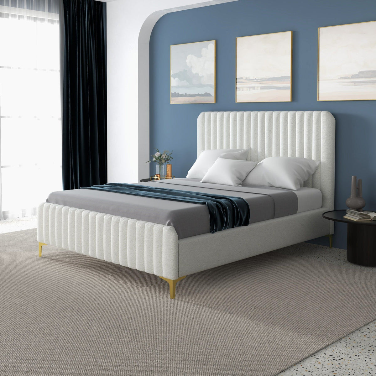 Valery - Upholstered Platform Bed