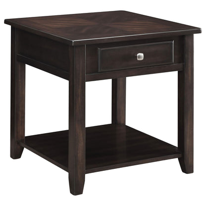 1 Shelf End Table - Brown