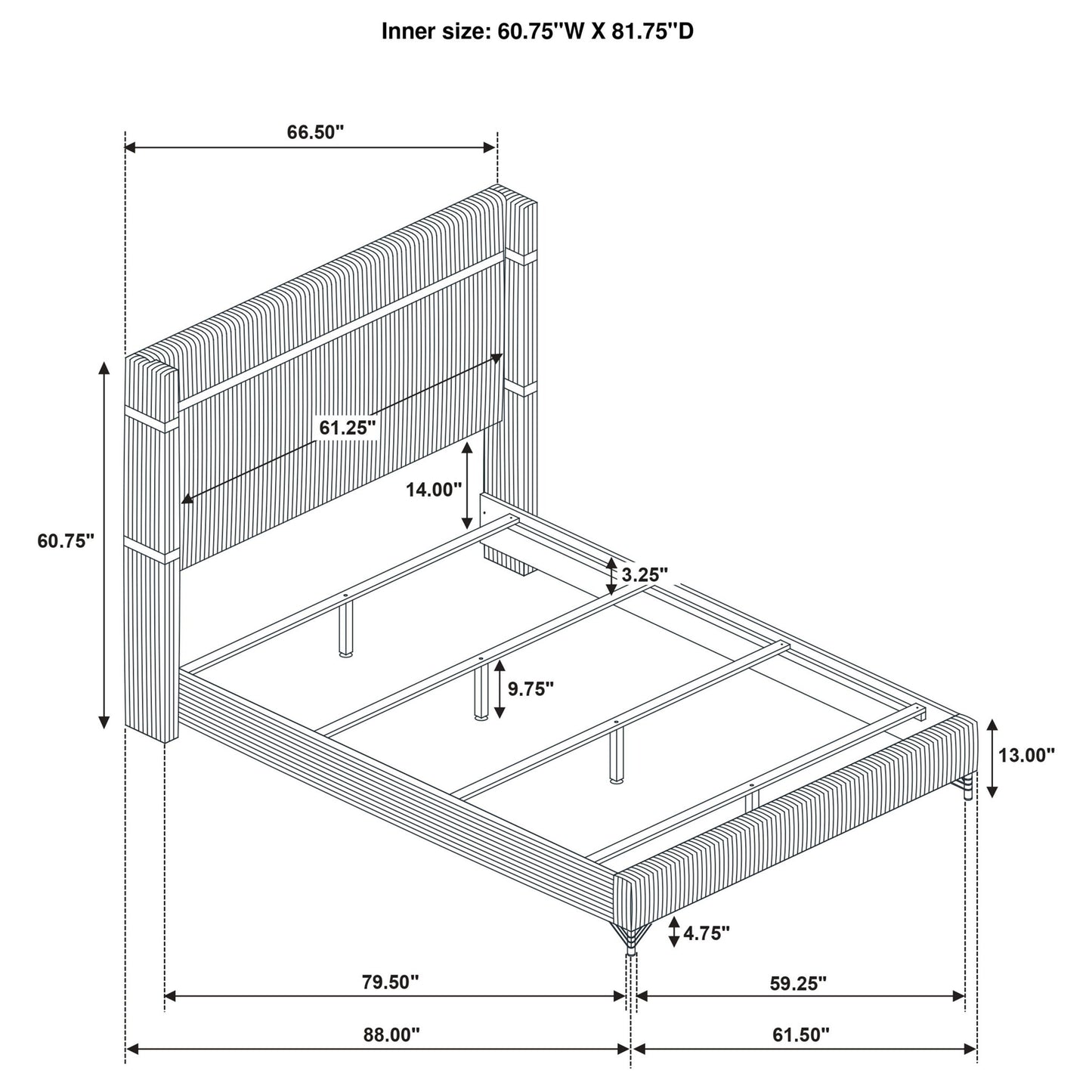 Malcolm - Bedroom Set With Wingback Design