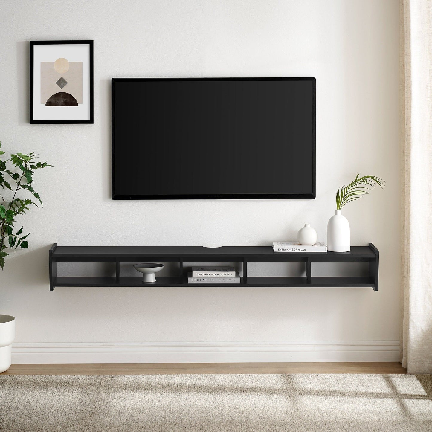 Modern Wall-Mounted Floating TV Stand