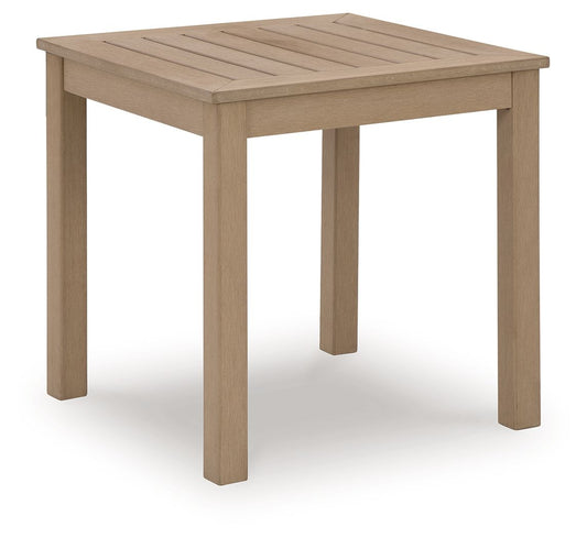 Hallow Creek - Square End Table - Driftwood
