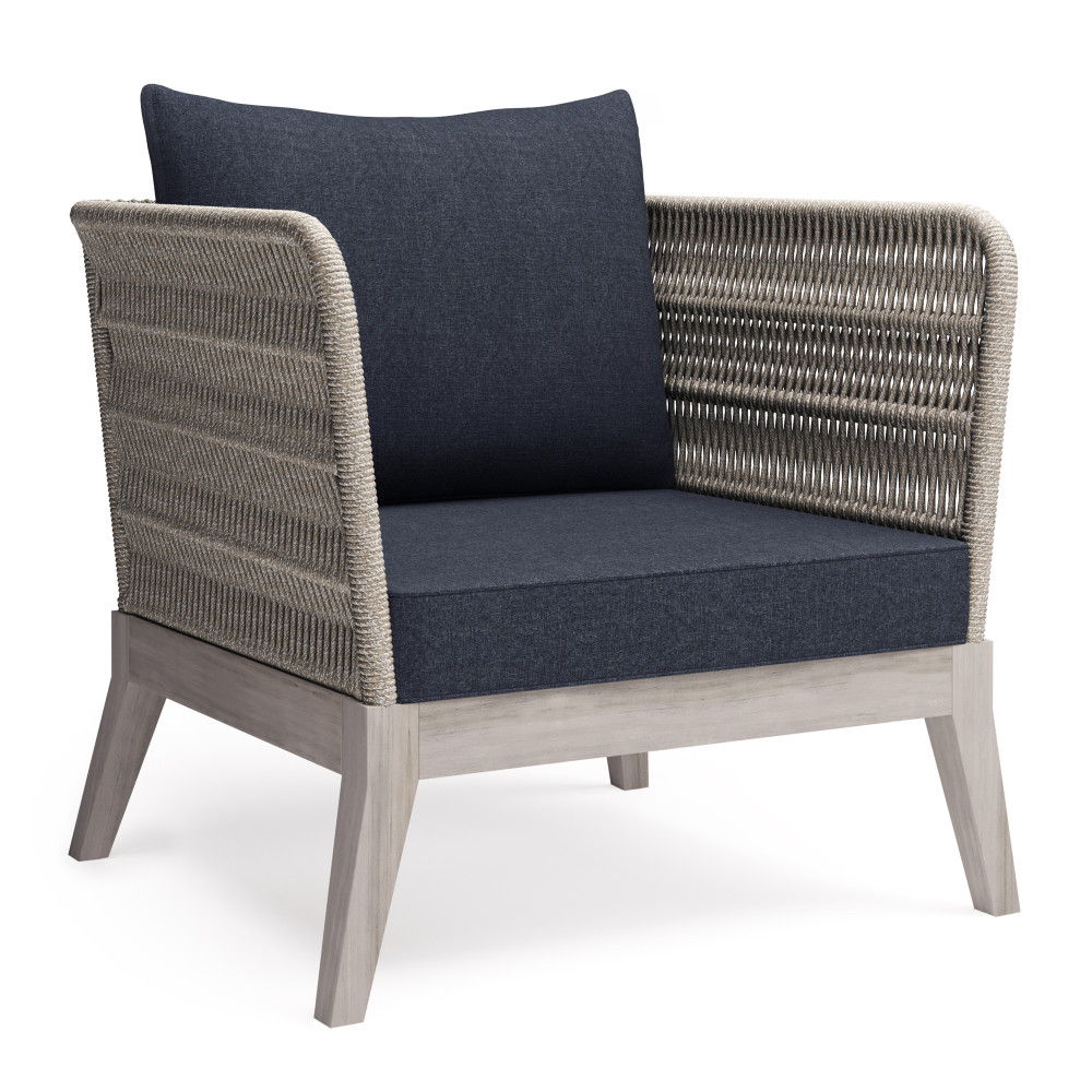 Santiago - Outdoor Conversation Chair - Slate Gray