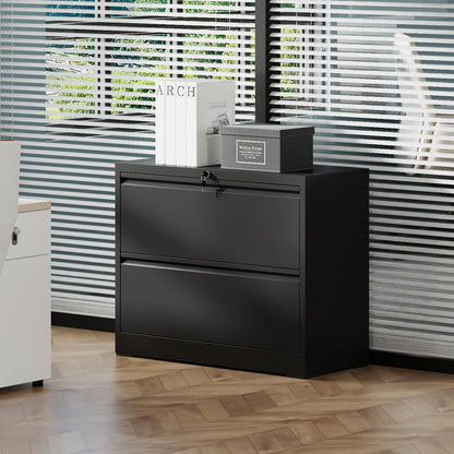 Lateral File Cabinet, Heavy Duty Filing Holds Letter/Legal/A4 Files