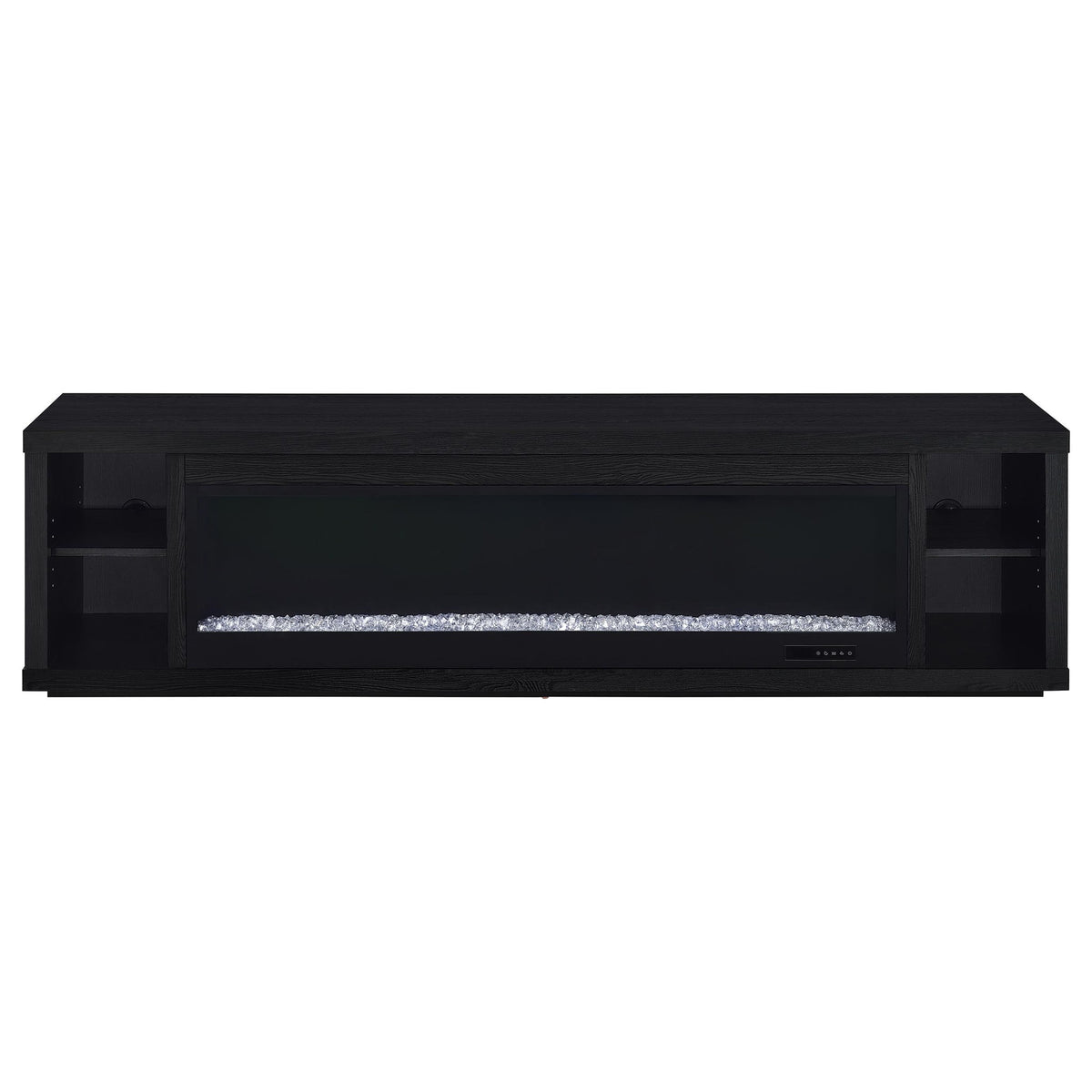 Joselyn - Fireplace TV Stand With Flame Visualizer - Black
