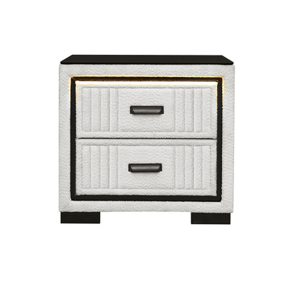 Isaiah - Nightstand With Upholstered Frame