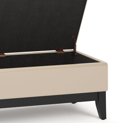 Oregon - Contemporary Storage Ottoman Bench With Tray