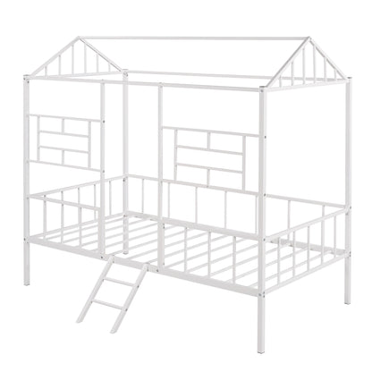 House Bed Frame With Slatted Support, No Box Spring Needed