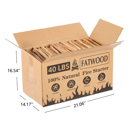Fatwood Fire Starter Sticks, Oil Rich Kindling For Fireplace