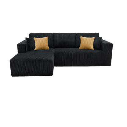 L - Shape Full Compressed Upholstered Sectional