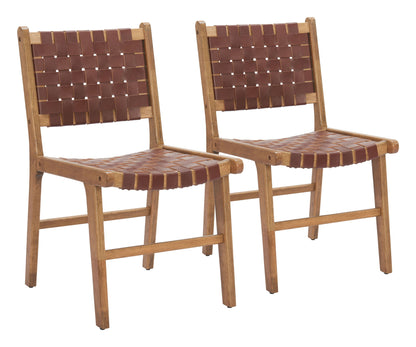 Feder - Dining Chair (Set of 2) - Brown