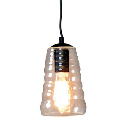 Torus - Long Industrial Pendant - Clear