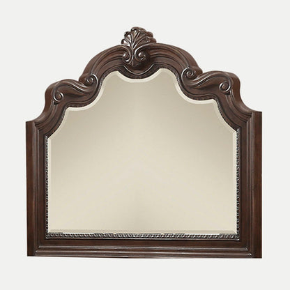 Ornate Mirror - Mahogany