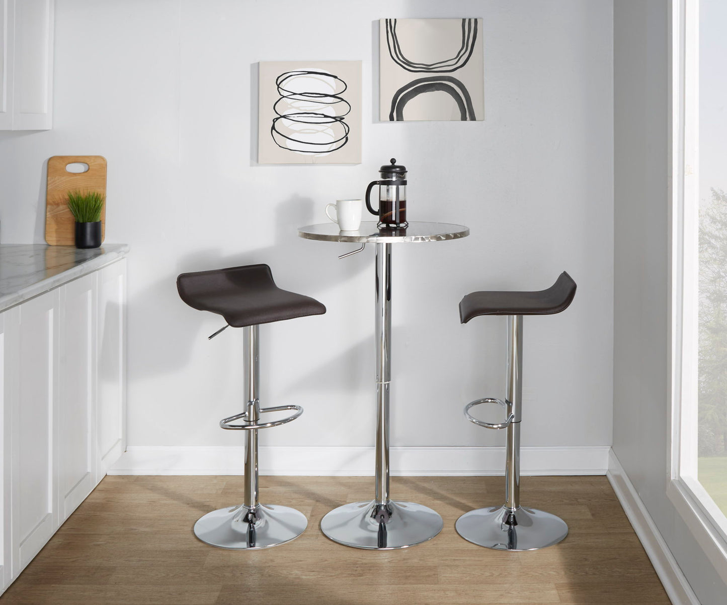 Ale - Contemporary Adjustable Barstool (Set of 2)