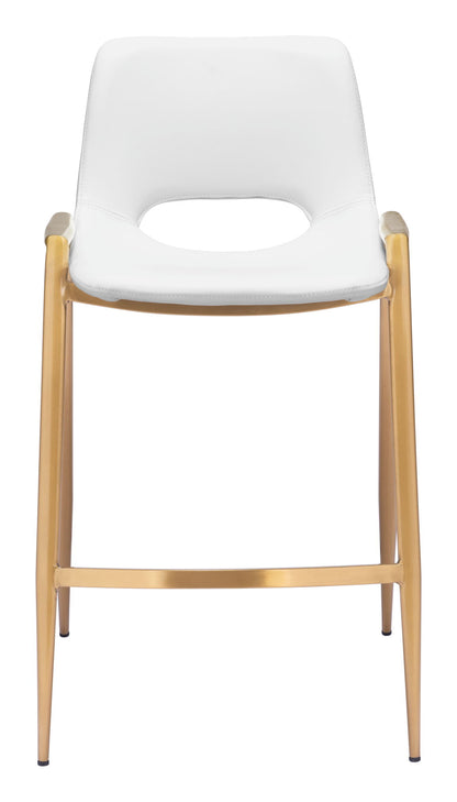 Desi - Counter Stool With Gold Legs (Set of 2)