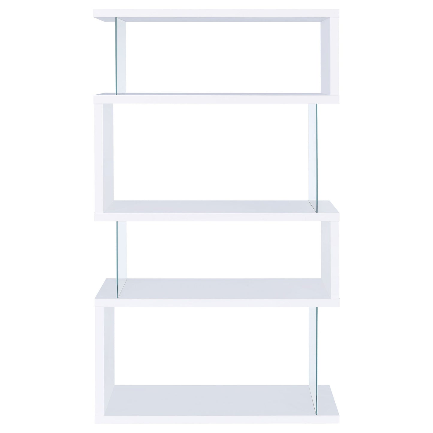 Elias - 4 Shelf Bookshelf With Zigzag Design
