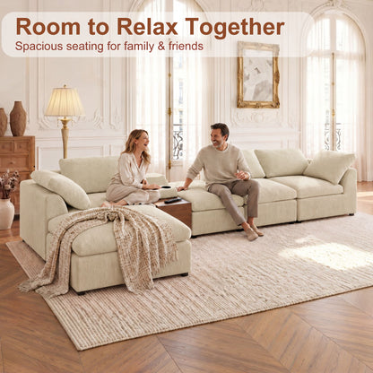 Modular Cloud Couch With Storage Console