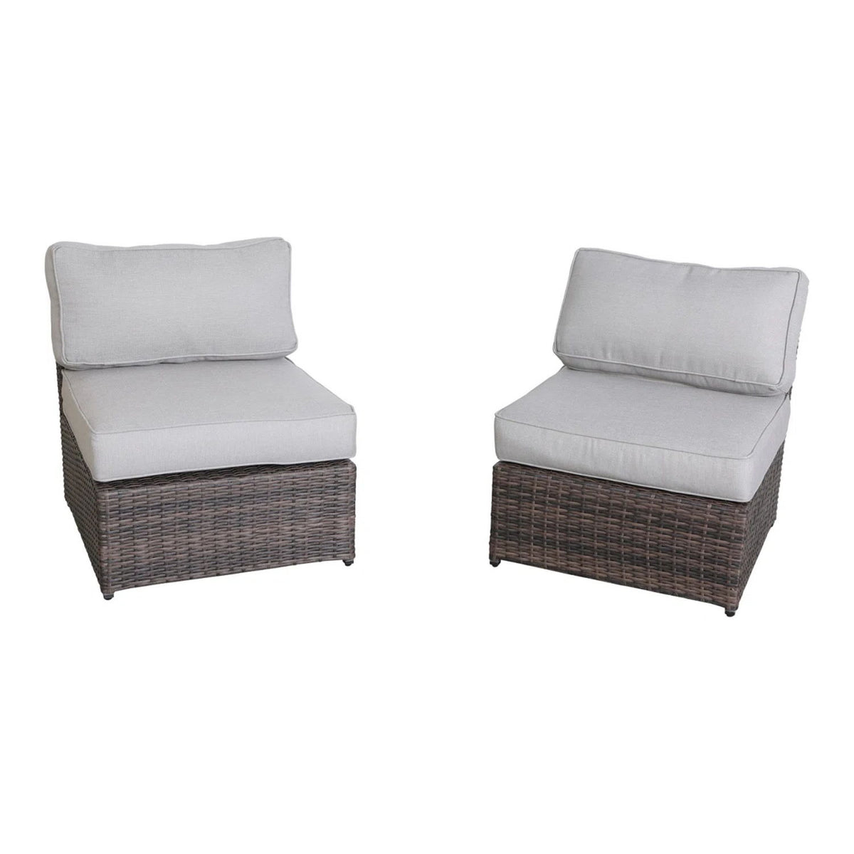 All Weather Patio Seating Set With Cushions 4 Person - Espresso
