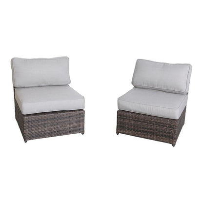 All Weather Patio Seating Set With Cushions 4 Person - Espresso