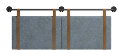 Zeva - Floating Queen Headboard - Gray
