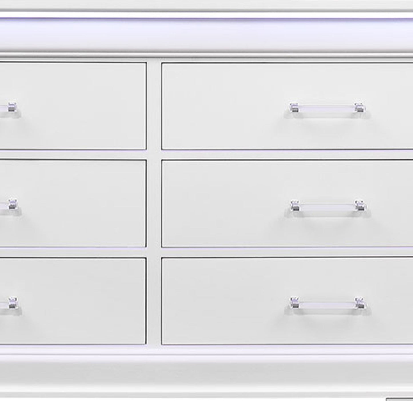 Charlston - Dresser With LED - White