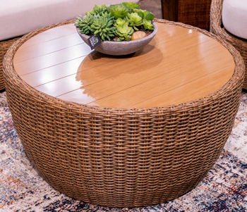 Cardiff Beach - Round Cocktail Table - Beige