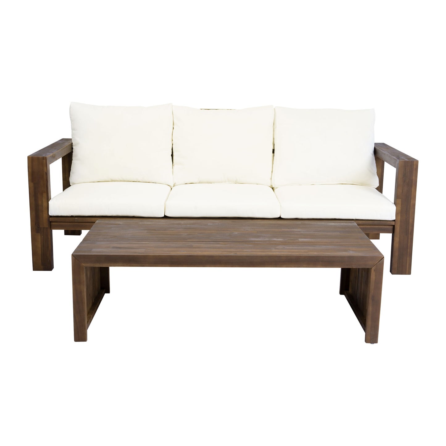 3 Seater Patio Set, Outdoor Sofa & Coffee Table Set