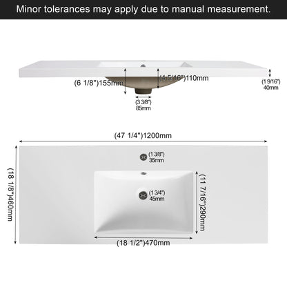 Bathroom Vanity Top With Integrated Sink