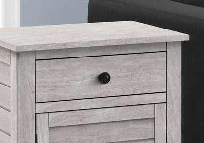 Accent Nightstand, Storage Drawer, Transitional