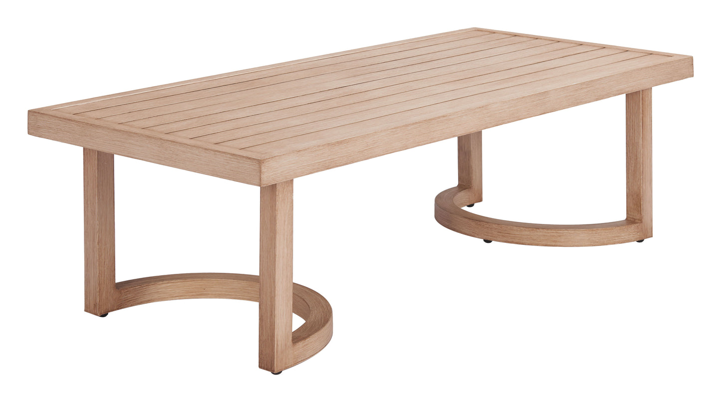 Leto - Outdoor Coffee Table - Brown