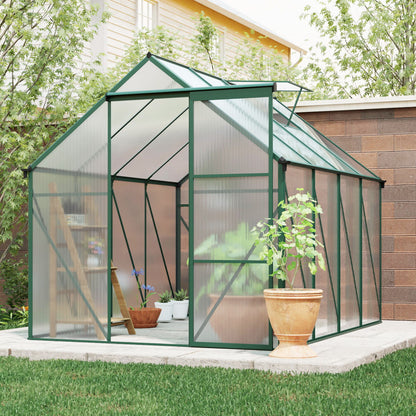 Polycarbonate Greenhouse Raised Base And Anchor Aluminum Heavy Duty Walk-In Greenhouses For Outdoor Backyard In All Season