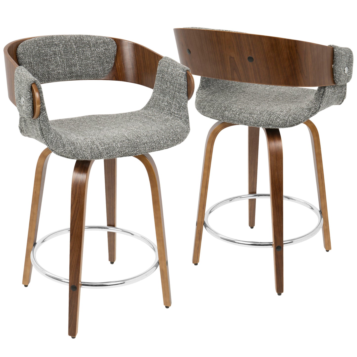 Elisa - Mid Century Modern Counter Stool (Set of 2)