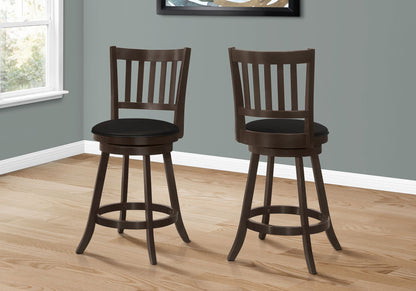 Transitional Swivel Bar Stool Counter Height (Set of 2)