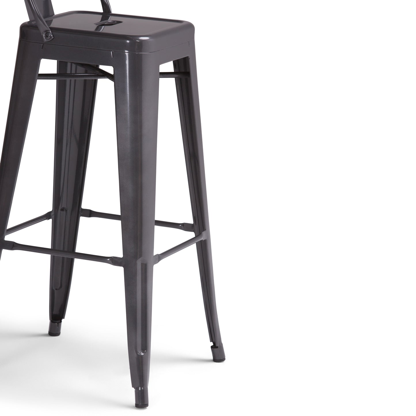 Rayne - Curved Back Metal Stool (Set of 2)