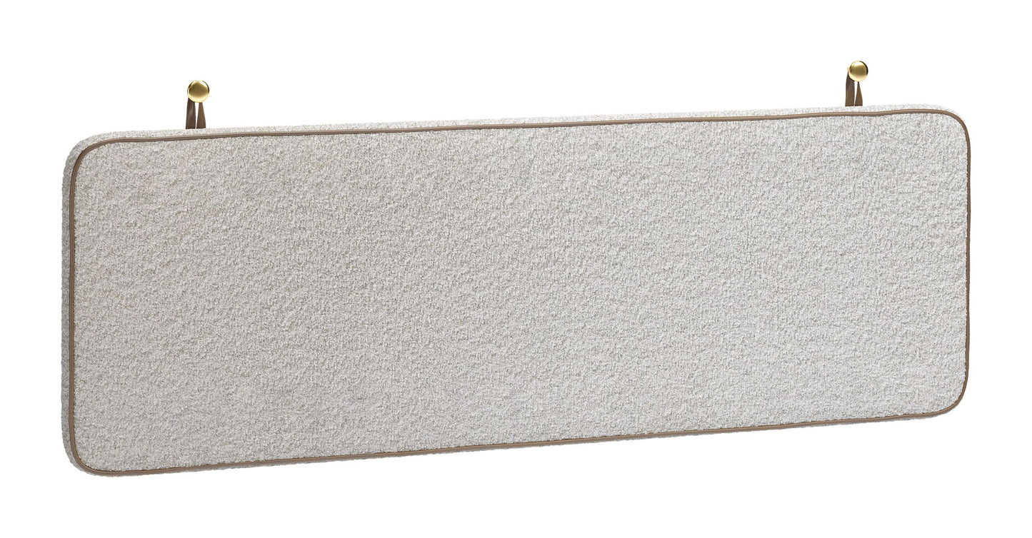 Bela - Floating Queen Headboard - White / Ivory