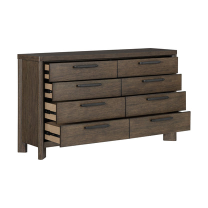 8 Drawer Dresser - Dark Oak