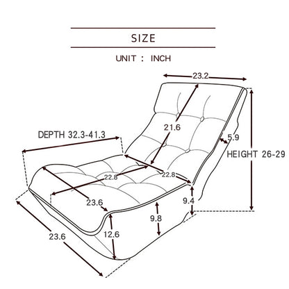 Reclining Japanese Chair Lazy Sofa Tatami Balcony Adjustable Chair