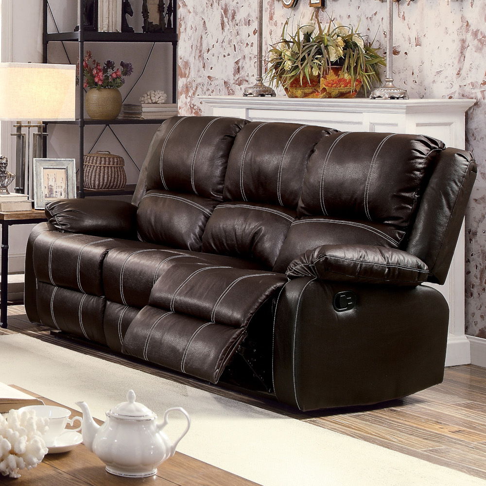 Zuriel - Synthetic Leather Recliner Sofa