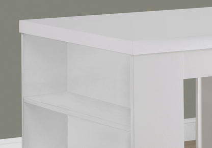 Rectangular Small Dining Table Counter Height For Dining Room - White